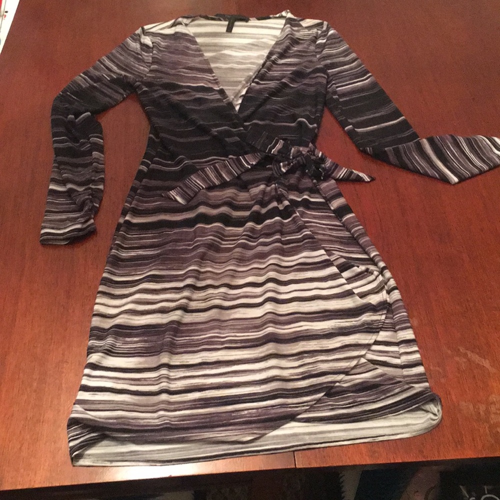 BCBG wrap dress, size S